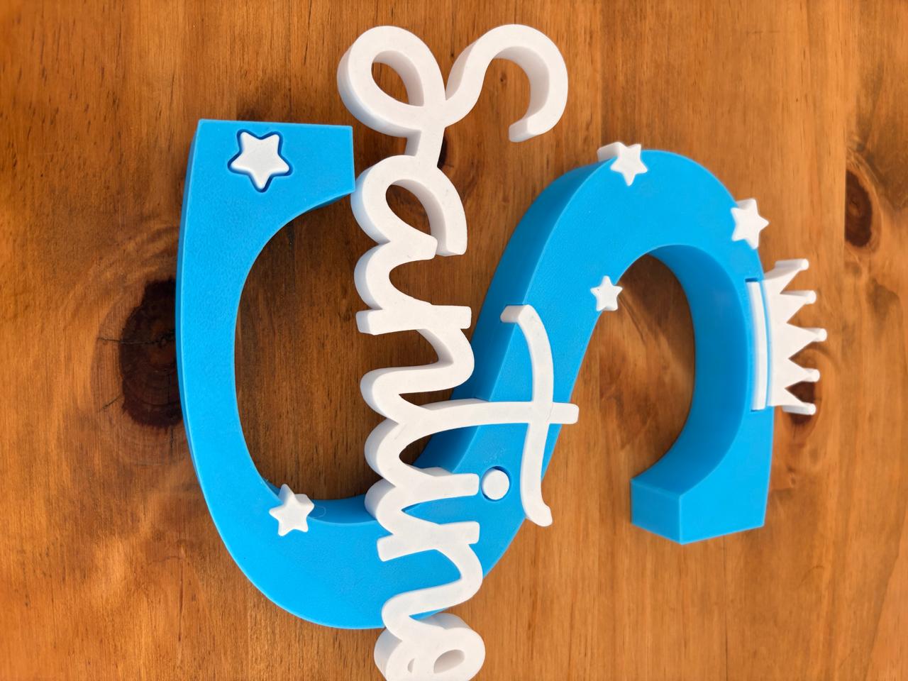 Pieza impresa en 3D personalizada